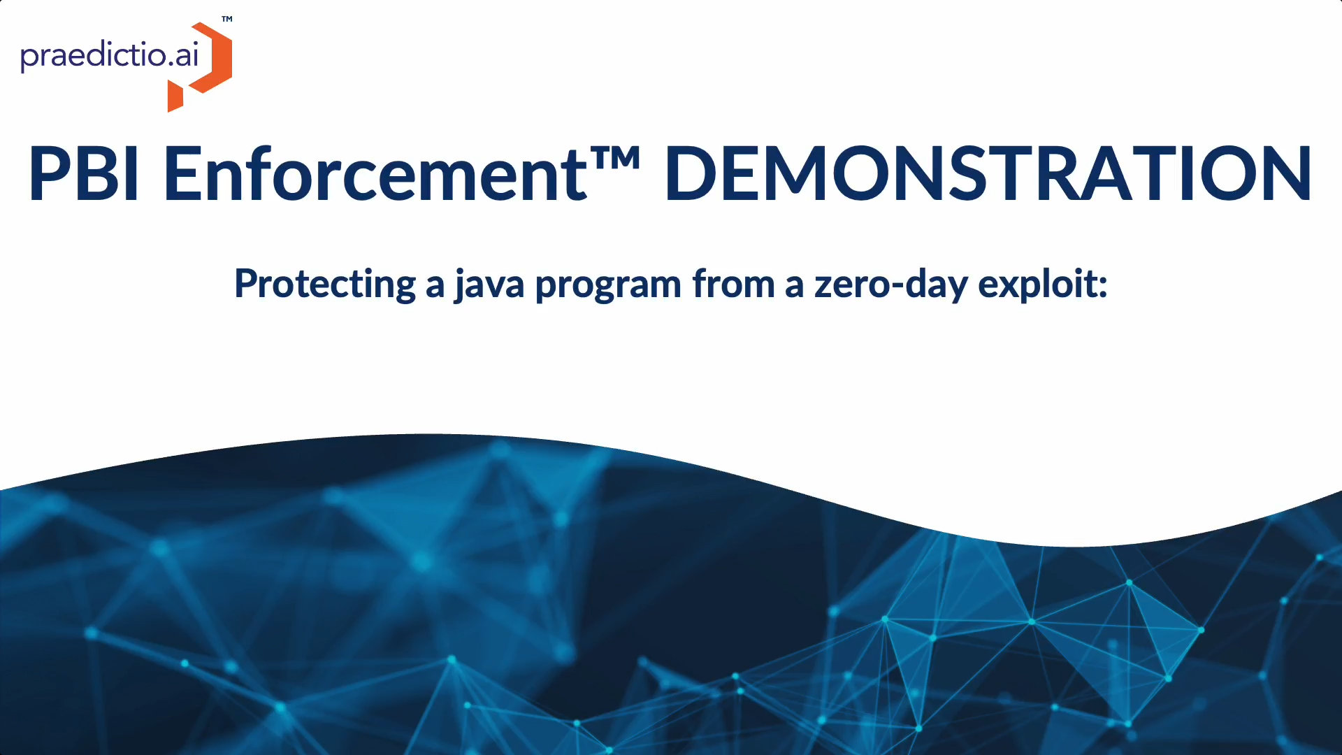 Technical Demonstration